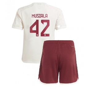 Maillot de foot Bayern Munich Jamal Musiala #42 Troisième enfant 2023-24 Manches Courte (+ pantalon court)